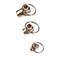 FixnZip Nickel 3 Pack SML  Universal Zipper Repair Kit for Jackets Luggage Bags  Backpack Zipper Replacement Repair Kit  Instant Zipper Fix