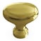 Hickory Hardware 1 Pack Solid Core Kitchen Cabinet Knobs Luxury Cabinet and Dresser Knobs Handle Pulls for Doors  Drawers 114 Inch Polished Brass Williamsburg Collection