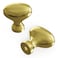 Hickory Hardware 1 Pack Solid Core Kitchen Cabinet Knobs Luxury Cabinet and Dresser Knobs Handle Pulls for Doors  Drawers 114 Inch Polished Brass Williamsburg Collection