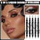 DuoZeng 5 PCS Black Liquid Winged Eyeliner Stamp Pen Makeup ToolsDoubleside Eyeliner Stamps Pencil SetWaterproof  Long Lasting Smudgeproof Eye Liner Stencil Tattoo Pens for Women