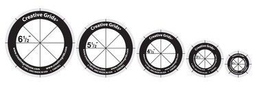 Creative Grids Quilt Ruler Circles 5 Discs with Grips
