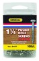 General Tools Phillips Square Drive Pan Head 8497 SelfTapping Pocket Hole Screws 114 Inch 100Pack Coarse Thread