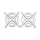 Bgears 2 Pieces Pack Cooling Fan Grill 60mm