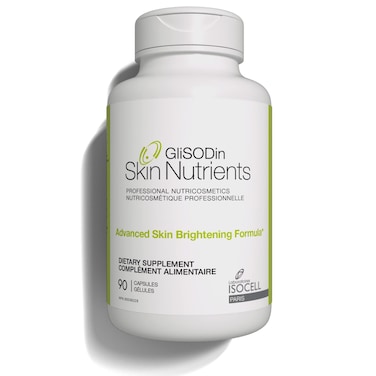 Glisodin Skin Nutrients Advanced Skin Brightening Formula  for Brighter Clearer and Firmer Complexion  Reduces Blemishes and Exfoliate Skin  90 Capsules