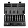 VEVOR 12 Drive Impact Socket Set 13 Piece Deep Socket Set Metric 1024mm 6 Point CRV Alloy Steel for Auto Repair EasytoRead Size Markings Rugged Construction Includes Storage Case