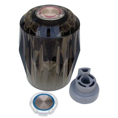 LASCO HC255 Valley Large Smoked Lucite Replacement Handle with Hot and Cold Water Buttons 236L x 236W 10 Count