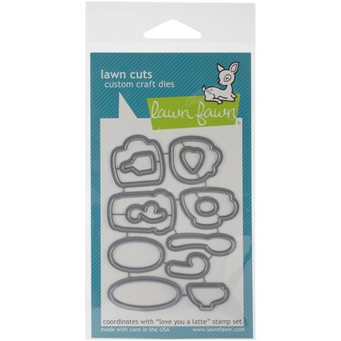 Lawn Fawn Lawn Cuts Die Love You A Latte