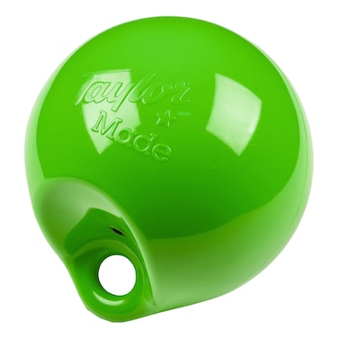 TaylorMade Personal Watercraft BuoyNeon Green8 Diameter8 lbsJet Ski PWC FenderHooks Under Bond FlangeQuick AttachmentAir Pressure Adjustable Inflation ValveSuction CupLine141