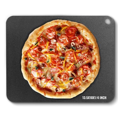 VEVOR Pizza Steel 135 x 10 x 14 Pizza Steel Plate for Oven PreSeasoned Carbon Steel Pizza Baking Stone with 20X Higher Conductivity Heavy Duty Pizza Pan for Outdoor Grill Indoor Oven