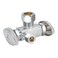 Eastman 58 Inch OD Compression x 38 Inch OD Compression 12 Inch Nom Dual OutletDual Handle Stop Valve Brass Plumbing Fitting Chrome 04352LF