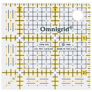 Omnigrid inch Grid Ruler 2 x 2 Original Version