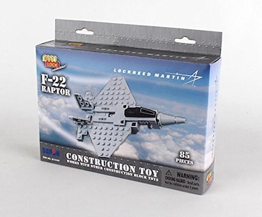 F22 Raptor 85 Piece Construction Toy BL14187 Gray