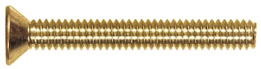 The Hillman Group 2078 Brass Flat Head Slotted Machine Screw 632 x 2 14Pack