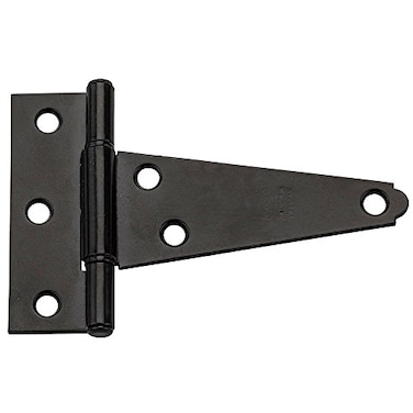 National Hardware N129007 V286 Extra Heavy T Hinges in Black 2 pack4 Inch