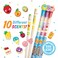 Smencils  Patented Gourmet Scented Graphite HB 2 Pencils Made from Recycled Newspapers 10 Count Gifts for Kids School Supplies