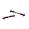 Redcat Racing Turnbuckle with Machined Aluminum Rod Ends 2 Piece Purple