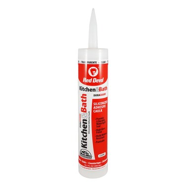 Red Devil 0408 Duraguard Kitchen  Bath Siliconized Acrylic Caulk 101 oz Clear