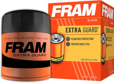FRAM Extra Guard PH6607 10K Mile Change Interval SpinOn Oil Filter black