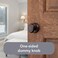 Baldwin Carnaby Half Dummy Door Knob NonTurning Door Handle for Closet French Door With Microban Protection in Venetian Bronze