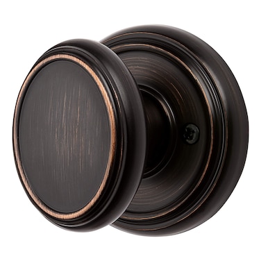 Baldwin Carnaby Half Dummy Door Knob NonTurning Door Handle for Closet French Door With Microban Protection in Venetian Bronze