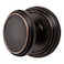 Baldwin Carnaby Half Dummy Door Knob NonTurning Door Handle for Closet French Door With Microban Protection in Venetian Bronze