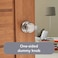 Baldwin Alcott Half Dummy Door Knob NonTurning Door Handle for Closet French Door With Microban Protection in Satin Nickel