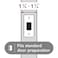 Baldwin Alcott Half Dummy Door Knob NonTurning Door Handle for Closet French Door With Microban Protection in Satin Nickel
