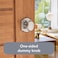 Baldwin Carnaby Half Dummy Door Knob NonTurning Door Handle for Closet French Door With Microban Protection in Satin Nickel