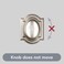 Baldwin Carnaby Half Dummy Door Knob NonTurning Door Handle for Closet French Door With Microban Protection in Satin Nickel