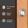 Baldwin Carnaby Half Dummy Door Knob NonTurning Door Handle for Closet French Door With Microban Protection in Satin Nickel