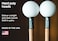 Timber Drum Co T2HP MADE IN USA Pair of Hard Polymer Mallets for Energy Chime Xylophone Wood Block and Bells
