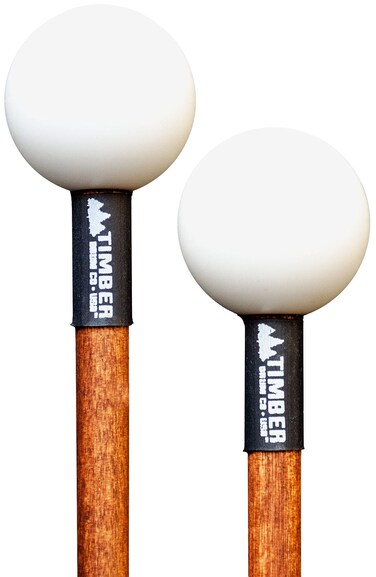 Timber Drum Co T2HP MADE IN USA Pair of Hard Polymer Mallets for Energy Chime Xylophone Wood Block and Bells
