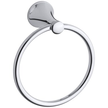 KOHLER K13435CP Coralais Towel Ring Polished Chrome