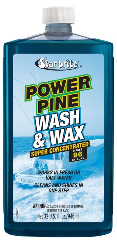 STAR BRITE Power Pine Boat Wash  Wax Super Concentrate  Makes 96 Gallons  32 OZ 094732