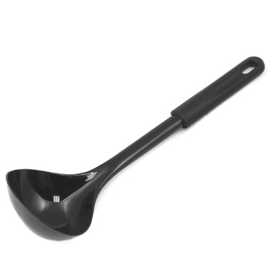 Chef Craft Basic Nylon CookingServing Ladle 12 inch Black
