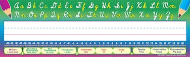 Teacher Created Resources Flat Cursive Writing Name Plates 4308 35 x 115 Inches