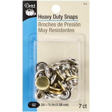 Dritz 56 Snaps Size 24 58Inch Gilt 7 Count