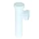 EZFLO 112 Inch High Impact Polypropylene End Outlet Tee for Tubular Drain Applications Slip Joint Connection White 35387