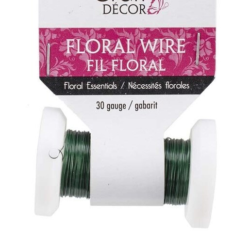 Multicraft Imports Craft Dcor FL032 Floral 30G Grn 36M Spool Wir