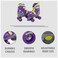 Chicago Skates Kids Adjustable Quad Roller Skates  Purple  Small CRS210SM