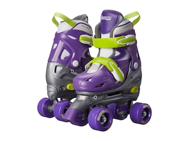 Chicago Skates Kids Adjustable Quad Roller Skates  Purple  Small CRS210SM