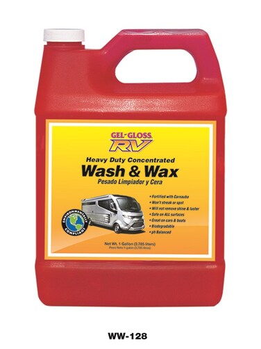 GelGloss RV Wash and Wax  128 oz  WW128Packaging May Vary