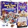 DANCING BEAR Rock Mineral  Geodes Treasure Hunt Activity Kit 200 Pc Set Real Shark Teeth Fossils ID Sheet  Rock Book STEM