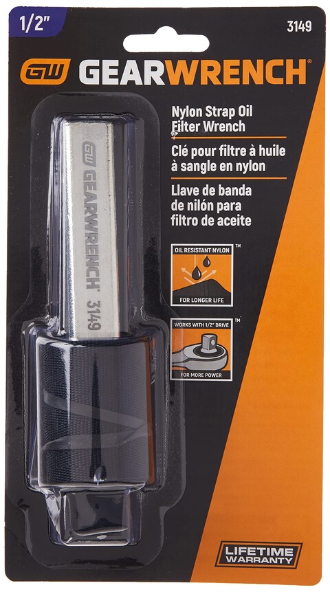 GEARWRENCH 12 Drive Nylon Strap Oil Filter Wrench  3149