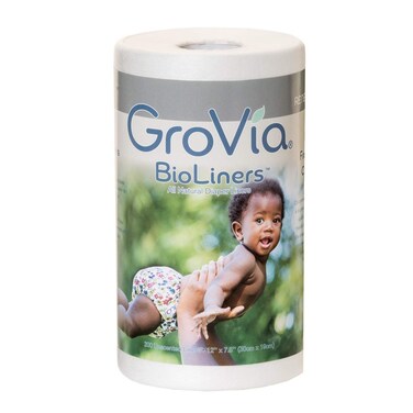 Diaper Liners  GroVia BioLiners  All Natural and Unscented for Natural Parenting  Breathable  ChlorineFree  200 Count