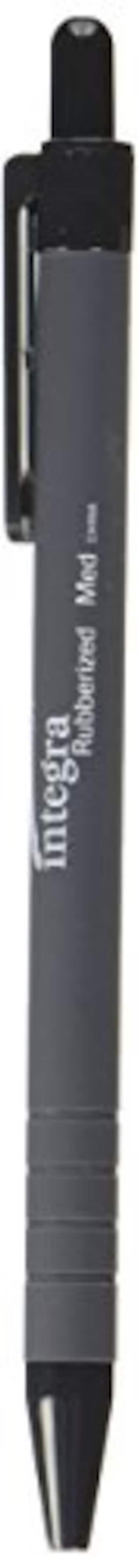 Integra Retractable Ballpoint Pen Rubberized Barrel Medium Point Black ITA30031