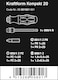 Wera  5051021001 Kraftform Kompact 20 7In1 Bitholding Screwdriver with Removable Bayonet Blade SLPHPZ