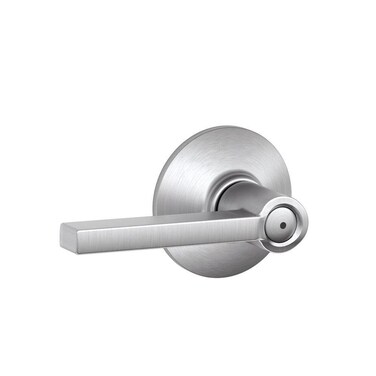 Schlage F40 LAT 626 Latitude Door Lever Bed  Bath Privacy Lock Satin Chrome