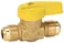 Homewerks VGV1LHT4B Premium Gas Ball Valve Flare x Flare Brass 58Inch