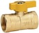 Homewerks Worldwide VGV2LHB4CB Gas Ball Valve Female Thread 075Inch Brass Finish  Letters on Valve May Vary